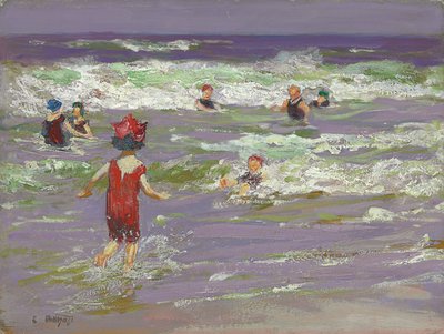 Mały kąpiący się w morzu autorstwa Edward Henry Potthast