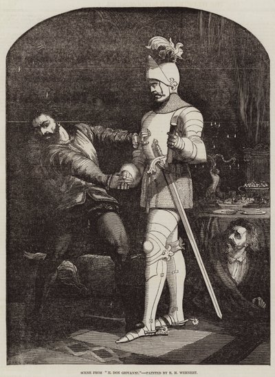 Sceny z Don Giovanniego autorstwa Edward Henry Wehnert