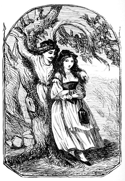 Stara kobieta w lesie, 1901 autorstwa Edward Henry Wehnert