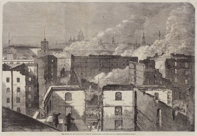 Ruiny późnego Wielkiego Pożaru w Southwark autorstwa Edward Hull