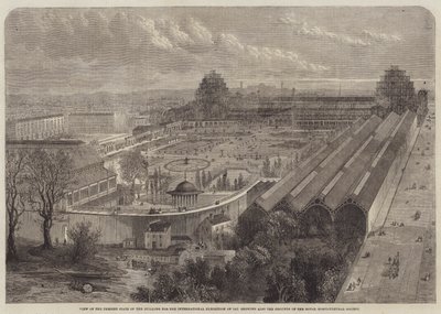 Widok obecnego stanu budynku na wystawę międzynarodową z 1862 r. ? autorstwa Edward Hull