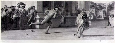 Wyścig Atalanty, ryty przez Jeana F. Jouberta (1810-84) wyd. przez Towarzystwo Sztuk Pięknych autorstwa Edward John (after) Poynter