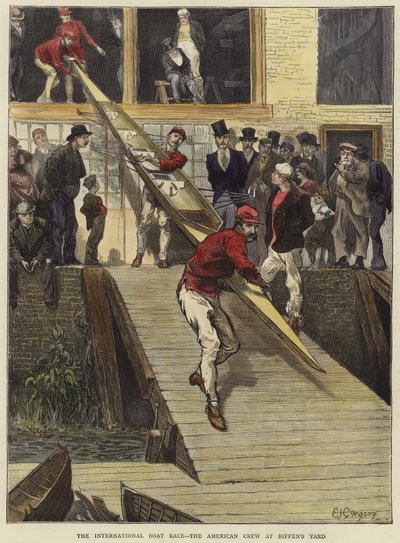 Międzynarodowe regaty łodzi autorstwa Edward John Gregory