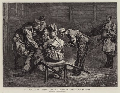 Wojna na Wschodzie, po Aleksinatz, Czerwony Krzyż w Pracy autorstwa Edward John Gregory