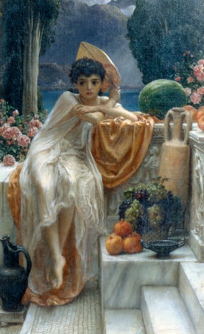 Na schodach świątyni autorstwa Edward John Poynter