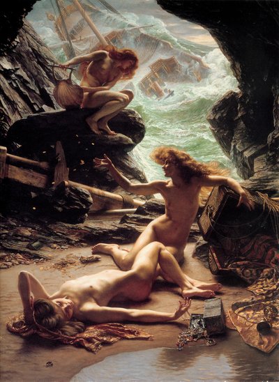 Jaskinia Nimf Burzy, 1903. autorstwa Edward John Poynter