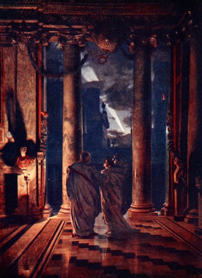 Idy marcowe (zabójstwo Gajusza Juliusza Cezara) 1883 autorstwa Edward John Poynter