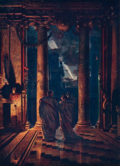 Idy marcowe (zabójstwo Gajusza Juliusza Cezara) 1883 autorstwa Edward John Poynter