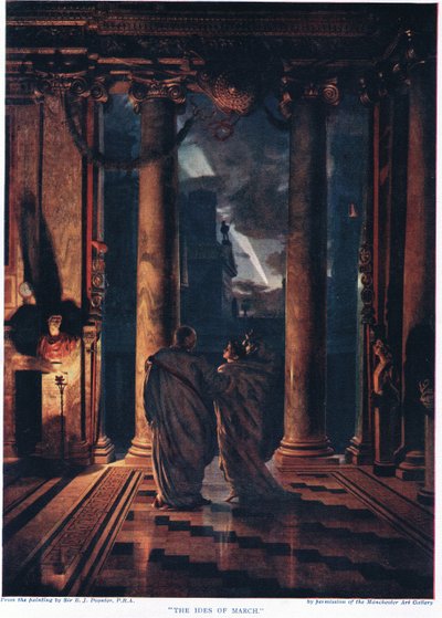 Idy marcowe, z „Historii narodów Hutchinsona” autorstwa Edward John Poynter