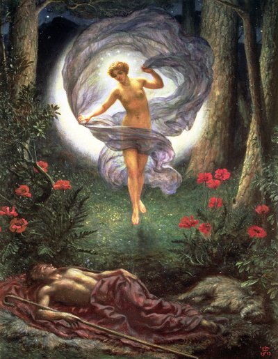 Wizje Endymiona autorstwa Edward John Poynter