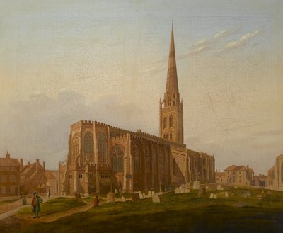 Kościół św. Michała w Coventry, c.1824 autorstwa Edward Junior Rudge