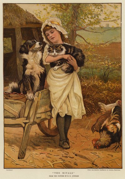 Rywale (chromolitho) autorstwa Edward Killingworth Johnson