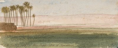 (Szejk Abu Fodde) Om el Koussour autorstwa Edward Lear