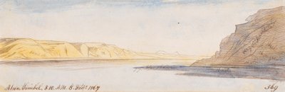 Abou Simbel; godz. 8:10 rano, 8 lutego 1867 r. (369) autorstwa Edward Lear