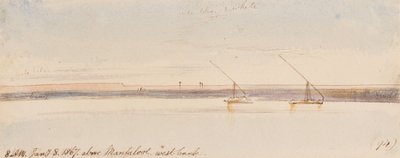 Nad Manfaloot; godz. 8:00 rano, 8 stycznia 1867 r. (94) autorstwa Edward Lear