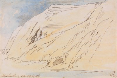Abu Simbel, 9:00 rano, 8 lutego 1867 r. (372A) autorstwa Edward Lear