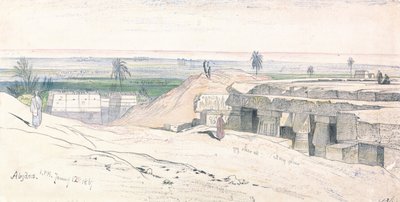 Abydos, 13:00, 12 stycznia 1867 r. (134) autorstwa Edward Lear