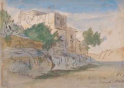 Poniżej Rabatu, Malta autorstwa Edward Lear