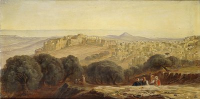 Betlejem, 1873 r. autorstwa Edward Lear