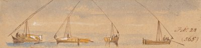 Łodzie (dahabeah); 28 lutego [1867] (565) autorstwa Edward Lear