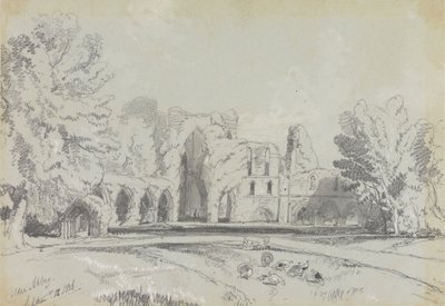 Opactwo Calder, 12 września 1836 autorstwa Edward Lear