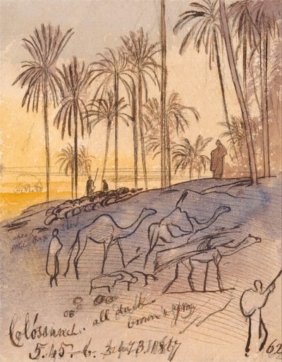 Colósaneh, 17:45 - 18:00, 3 stycznia 1867 (62) autorstwa Edward Lear