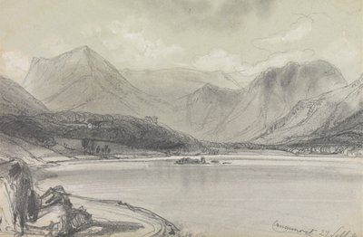 Woda Crummock autorstwa Edward Lear