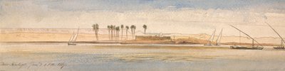 Deir Kadige, godzina 13:00, 2 stycznia 1867 r. autorstwa Edward Lear