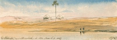 Es Shoorafa, w pobliżu Mensheeh autorstwa Edward Lear