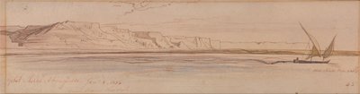 Gebel Sheikh Abu Fodde autorstwa Edward Lear