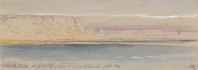Gebel Sheikh Eredi (dom gołębi Er Raineh) autorstwa Edward Lear