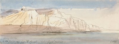 Gebel el Azerat (poniżej Girgeh, wschodnia strona) autorstwa Edward Lear