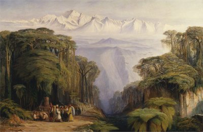 Kangchenjunga z Darjeeling autorstwa Edward Lear