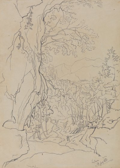 La Cava, 19 lipca 1838 r. autorstwa Edward Lear