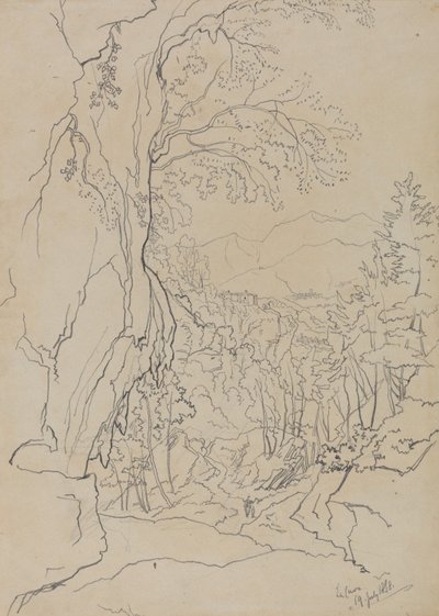 La Cava, 19 lipca 1838 r. autorstwa Edward Lear