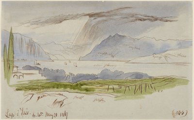 Jezioro Iseo autorstwa Edward Lear