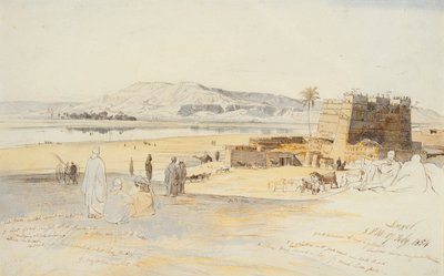 Luksor, 17 lutego 1854 autorstwa Edward Lear