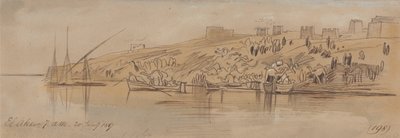 Luksor, 7:00 rano, 20 stycznia 1867 r. (198) autorstwa Edward Lear