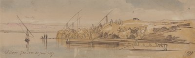 Luksor, 7:30 rano, 20 stycznia 1867 r. (199) autorstwa Edward Lear