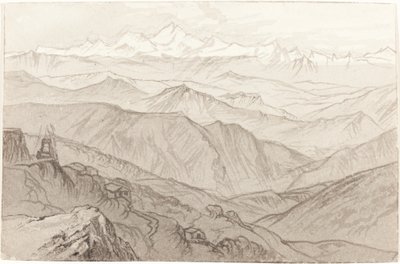 Góra Kinchinjunga (wszystkie targi) autorstwa Edward Lear