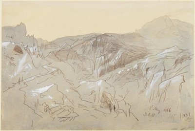 Góry w Dalmacji autorstwa Edward Lear