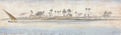 W pobliżu Gezir Sherg el Hian autorstwa Edward Lear