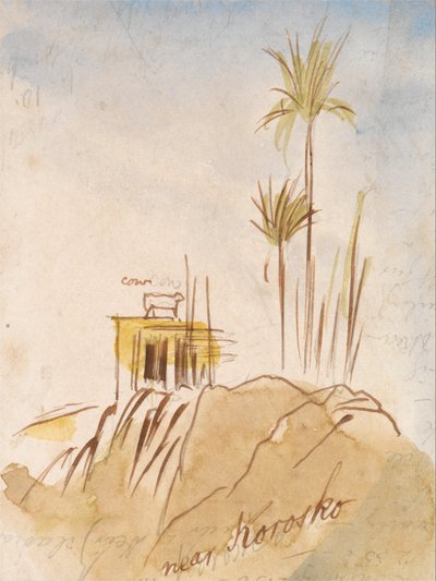 W pobliżu Korosko autorstwa Edward Lear