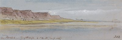 W pobliżu Mereeh lub Garf Hossayn, godz. 16:00, 31 stycznia 1867 r. (302) autorstwa Edward Lear