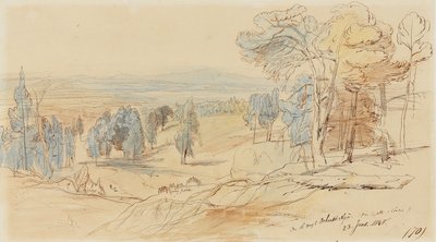 W drodze do Achmet Aga z Castelli i Chalcis, Grecja, 23 czerwca 1848 r. autorstwa Edward Lear
