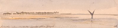 Naprzeciwko Abu Girgeh autorstwa Edward Lear