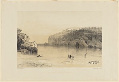 Palaiokastritza, Korfu (litografia na papierze) autorstwa Edward Lear