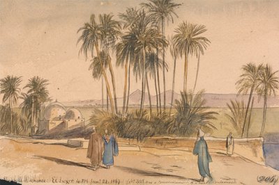 Szejk El Wachshee, El Luxor autorstwa Edward Lear