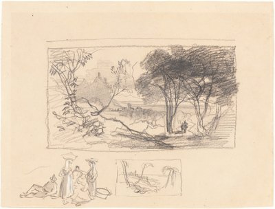 Szkice we Włoszech [recto] autorstwa Edward Lear