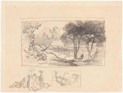 Szkice z Włoch [strona przednia] autorstwa Edward Lear